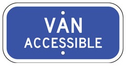 Van Accessible - 12x6-inch Blue